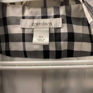 White and black winter coat. Dressbarn XL